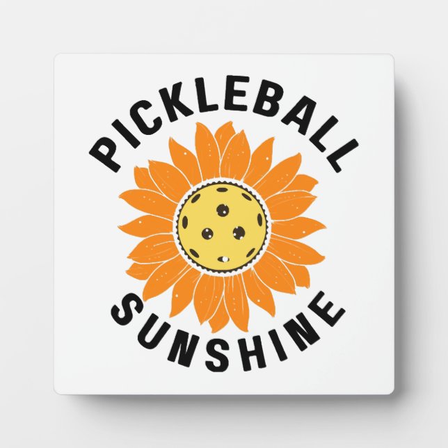 Pickleball-Sonnenschein Fotoplatte (Vorderseite)