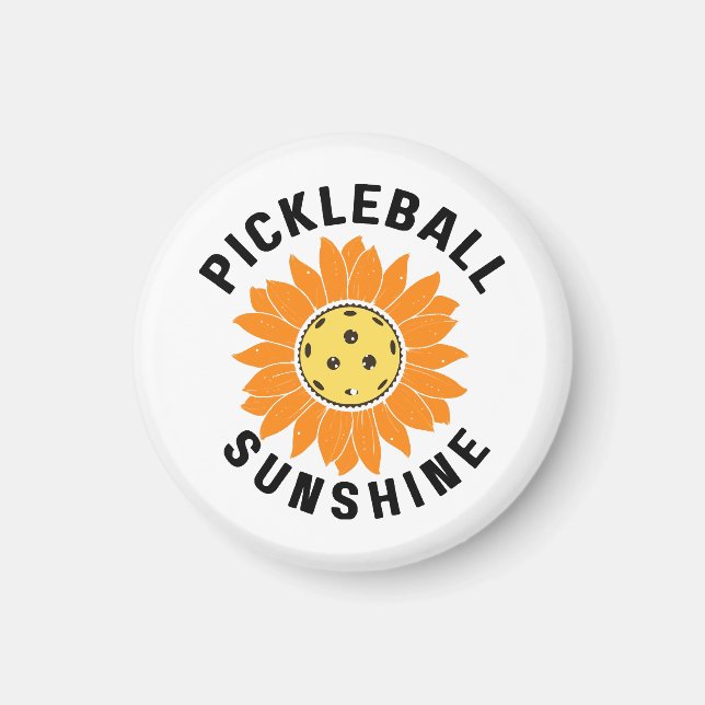 Pickleball Sonnenschein Magnet (Vorne)