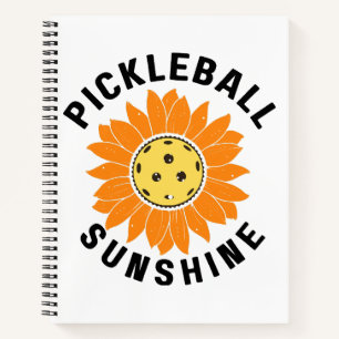 Pickleball-Sonnenschein Notizbuch