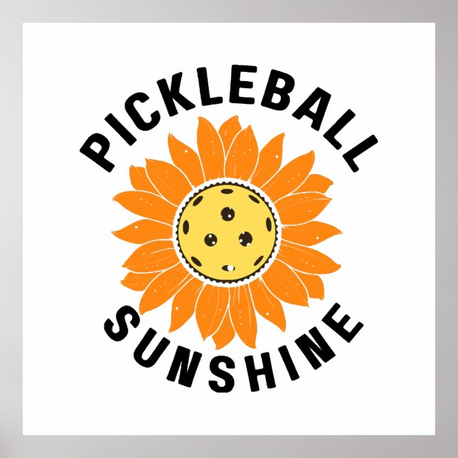 Pickleball-Sonnenschein Poster (Vorne)