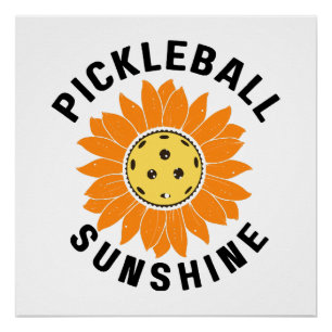 Pickleball Sonnenschein Poster