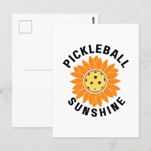 Pickleball-Sonnenschein Postkarte