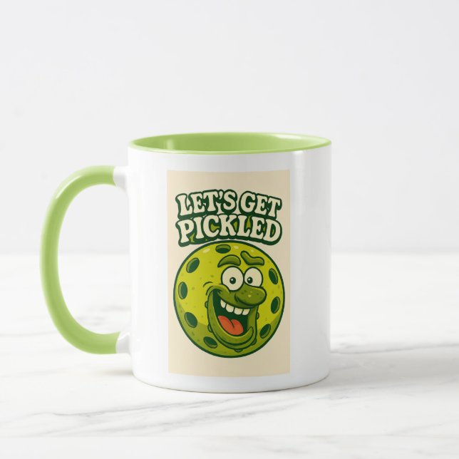 Pickleball-Spaß-Kaffeetasse Tasse (Links)