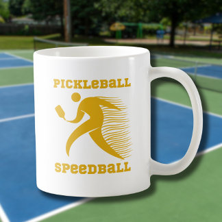 Pickleball Speedball-Spieler mit Geschwindigkeit Kaffeetasse