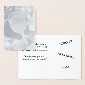 "Pickleball-Spiele-Einladung" (5" x 7") Folie Folienkarte
