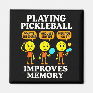 Pickleball spielen - lustige Erinnerung Humor Magnet