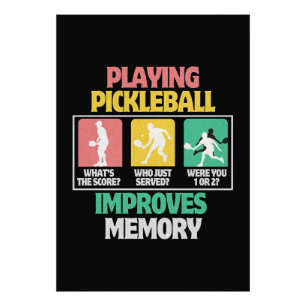 Pickleball-Spielen verbessert das Gedächtnis Fotodruck