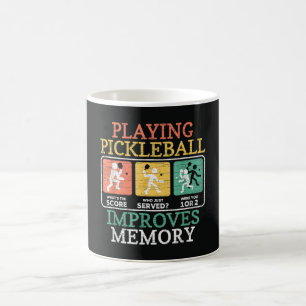 Pickleball-Spielen verbessert das Gedächtnis Kaffeetasse