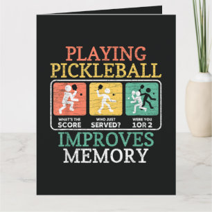Pickleball-Spielen verbessert das Gedächtnis Karte