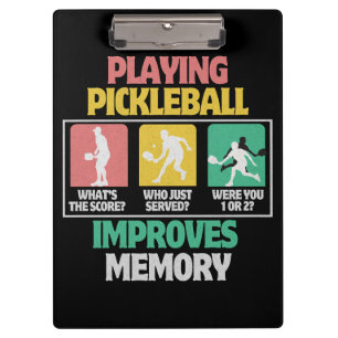 Pickleball-Spielen verbessert das Gedächtnis Klemmbrett