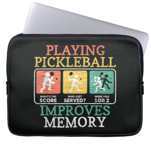 Pickleball-Spielen verbessert das Gedächtnis Laptopschutzhülle