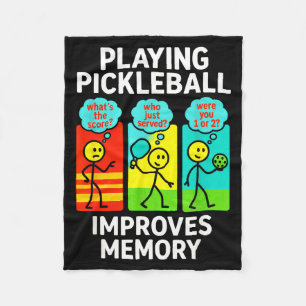 Pickleball spielen verbessert das Gedächtnis - lus Fleecedecke
