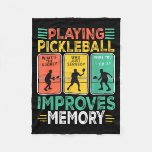 Pickleball spielen verbessert das Gedächtnis lusti Fleecedecke