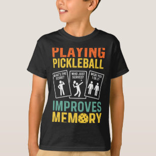 Pickleball spielen verbessert das Gedächtnis lusti T-Shirt