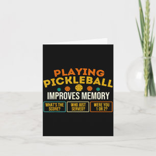 Pickleball spielen verbessert das Gedächtnis - Pic Karte