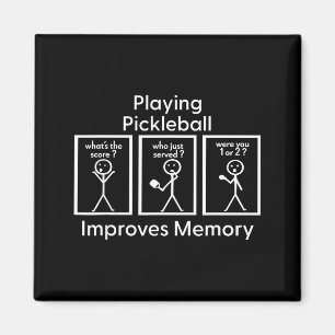 Pickleball spielen verbessert das Gedächtnis Pickl Magnet