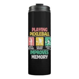 Pickleball-Spielen verbessert das Gedächtnis Thermosbecher