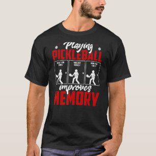 Pickleball spielen verbessert den Memory Dink Play T-Shirt
