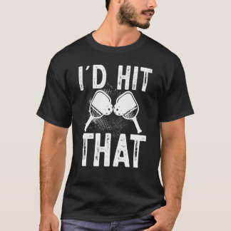 Pickleball-Spieler, den ich treffen würde Retro Vi T-Shirt