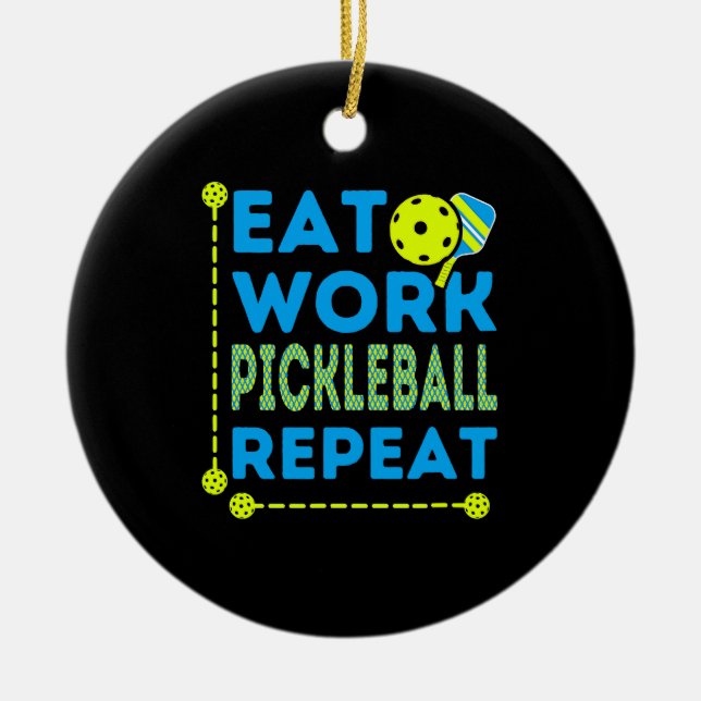 Pickleball Spieler, die Liebe haben, Sport zu spie Keramik Ornament (Vorne)