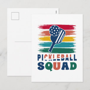 Pickleball Spieler Geschenkidee Feiertagspostkarte
