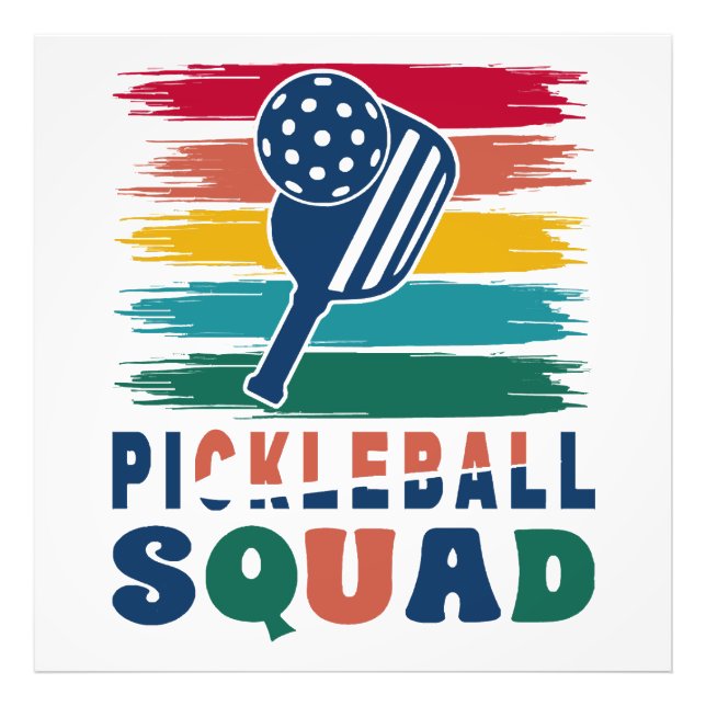 Pickleball Spieler Geschenkidee Fotodruck (Vorne)