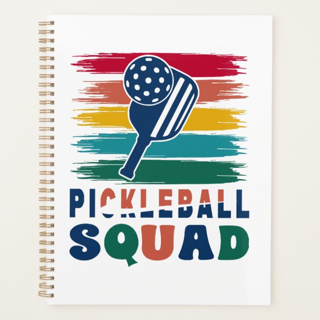 Pickleball Spieler Geschenkidee Planer (Vorderseite)