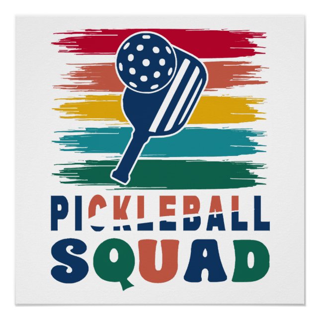 Pickleball Spieler Geschenkidee Poster (Vorderseite)
