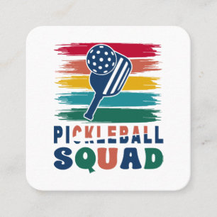 Pickleball Spieler Geschenkidee Quadratische Visitenkarte
