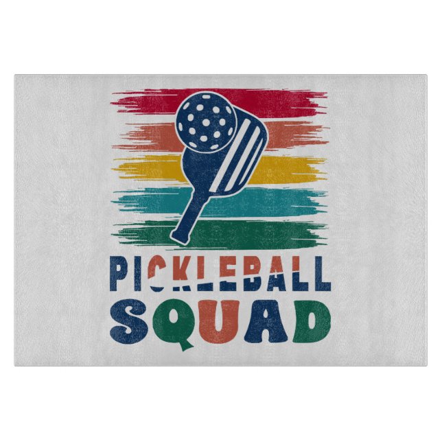 Pickleball Spieler Geschenkidee Schneidebrett (Vorderseite)
