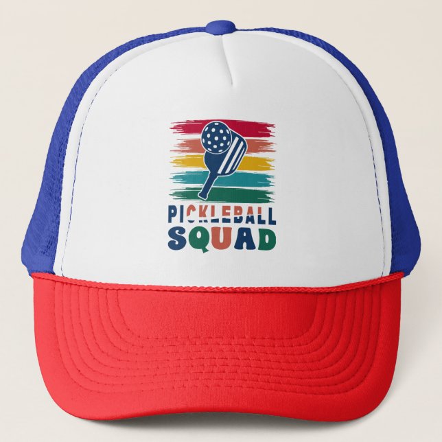 Pickleball Spieler Geschenkidee Truckerkappe (Vorderseite)
