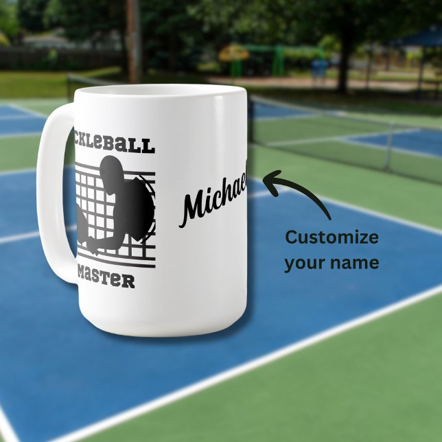 Pickleball-Spieler Meistergewinner individuelle Na Kaffeetasse (Von Creator hochgeladen)