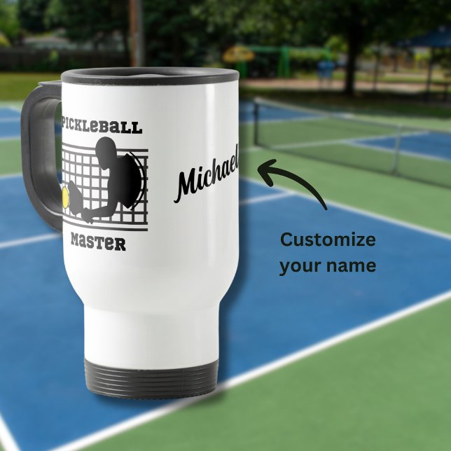 Pickleball-Spieler Meistergewinner individuelle Na Reisebecher (Von Creator hochgeladen)