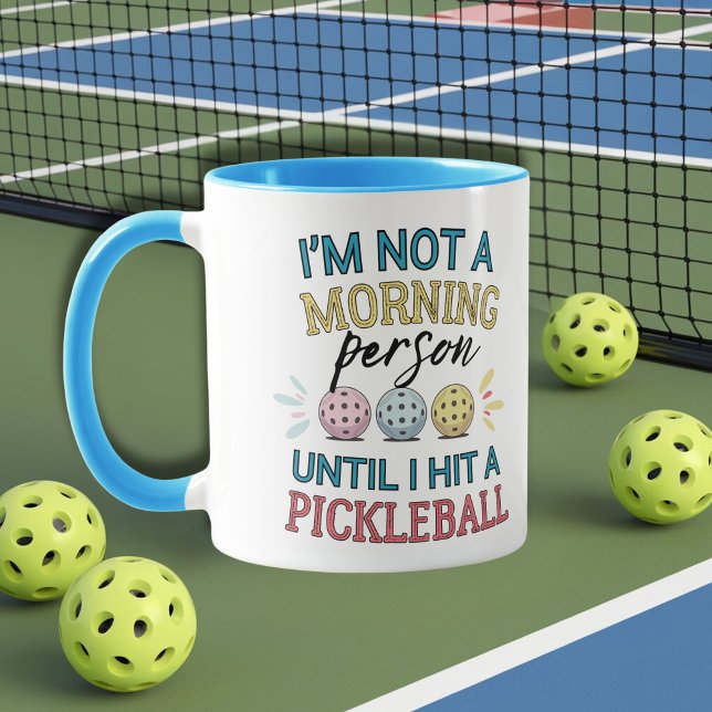 Pickleball-Spieler Morgenmensch Tasse (Von Creator hochgeladen)