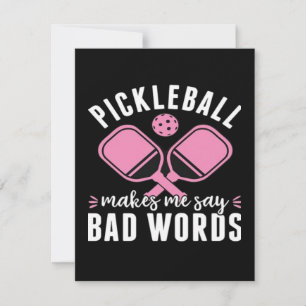 Pickleball-Spieler Pickleball Lässt Mich Schlimmes Feiertagskarte