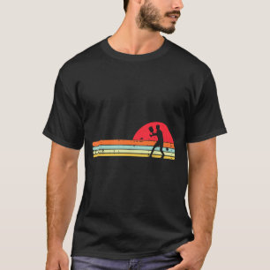 Pickleball-Spieler-Silhouette Retro-Pickle-Ball-Mä T-Shirt