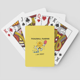 Pickleball Spieler sind heiße Karten Spielkarten