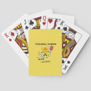 Pickleball Spieler sind heiße Karten Spielkarten