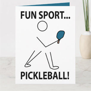 Pickleball-Spieler Sport Spaß Sport Pickleball Karte