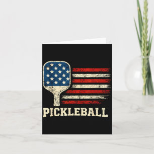 Pickleball-Spieler US-Flagge amerikanischer Paddle Karte