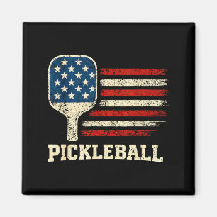 Pickleball-Spieler US-Flagge amerikanischer Paddle Magnet