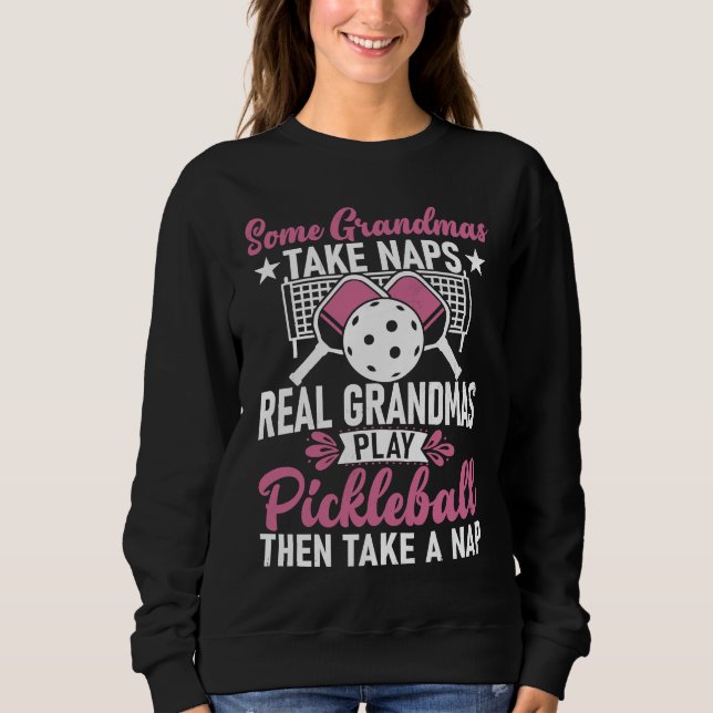 Pickleball Sport Saying Grandma Rentner Women's Pi Sweatshirt (Vorderseite)