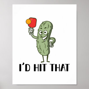 Pickleball   Sportpaddleball-Geschenke Poster