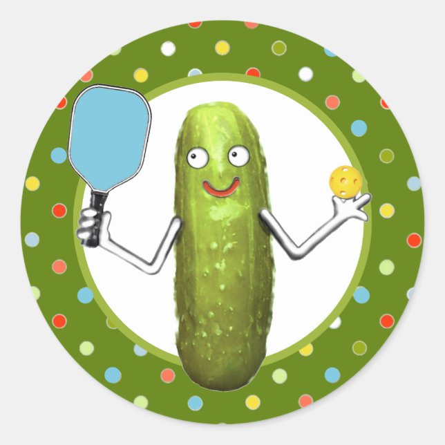 Pickleball Sports Collectif Runder Aufkleber (Vorderseite)