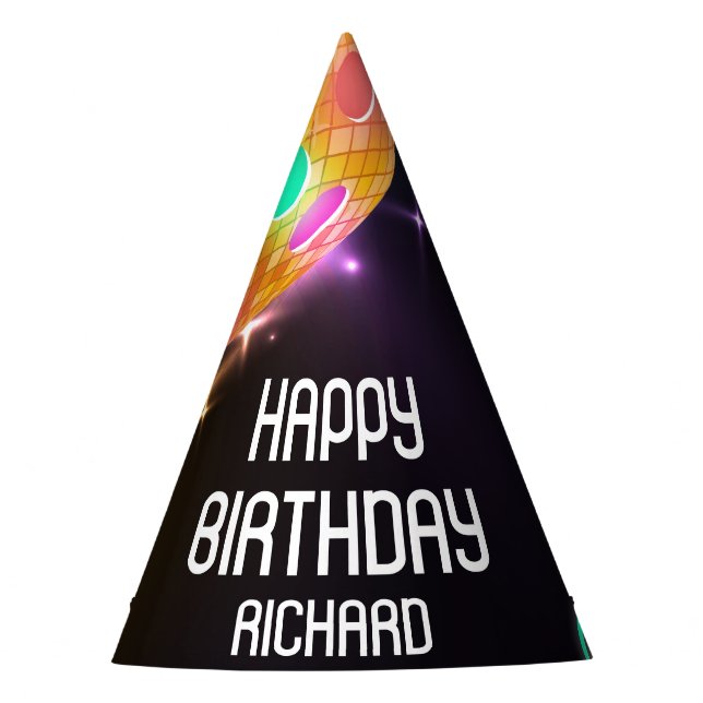 Pickleball Sports Neon Thema Diskothek Party Partyhütchen (Vorderseite)