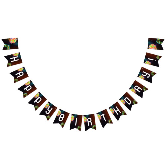 Pickleball Sports Neon Thema Diskothek Party Wimpelkette (Alle)