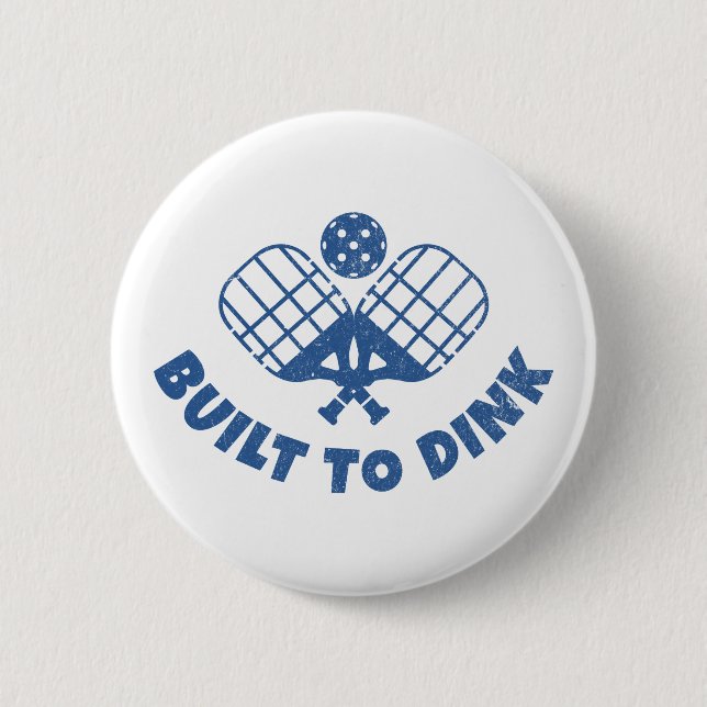 Pickleball Sprichwort Funny Button (Vorderseite)