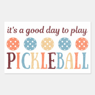 Pickleball Sprichwort Funny Zitat Rechteckiger Aufkleber