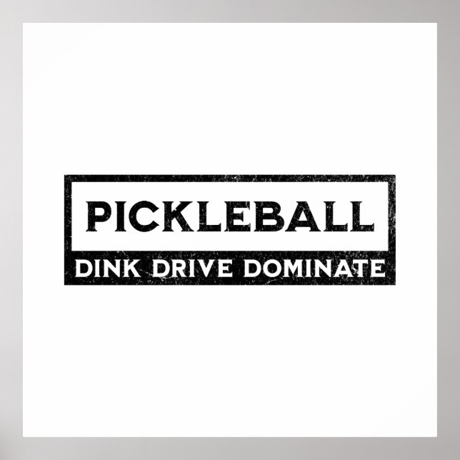 Pickleball Sprichwort Vintag Poster (Vorne)