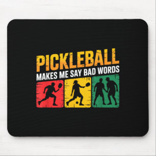 Pickleball-Spruch lustiger Humor für engagierte Li Mousepad